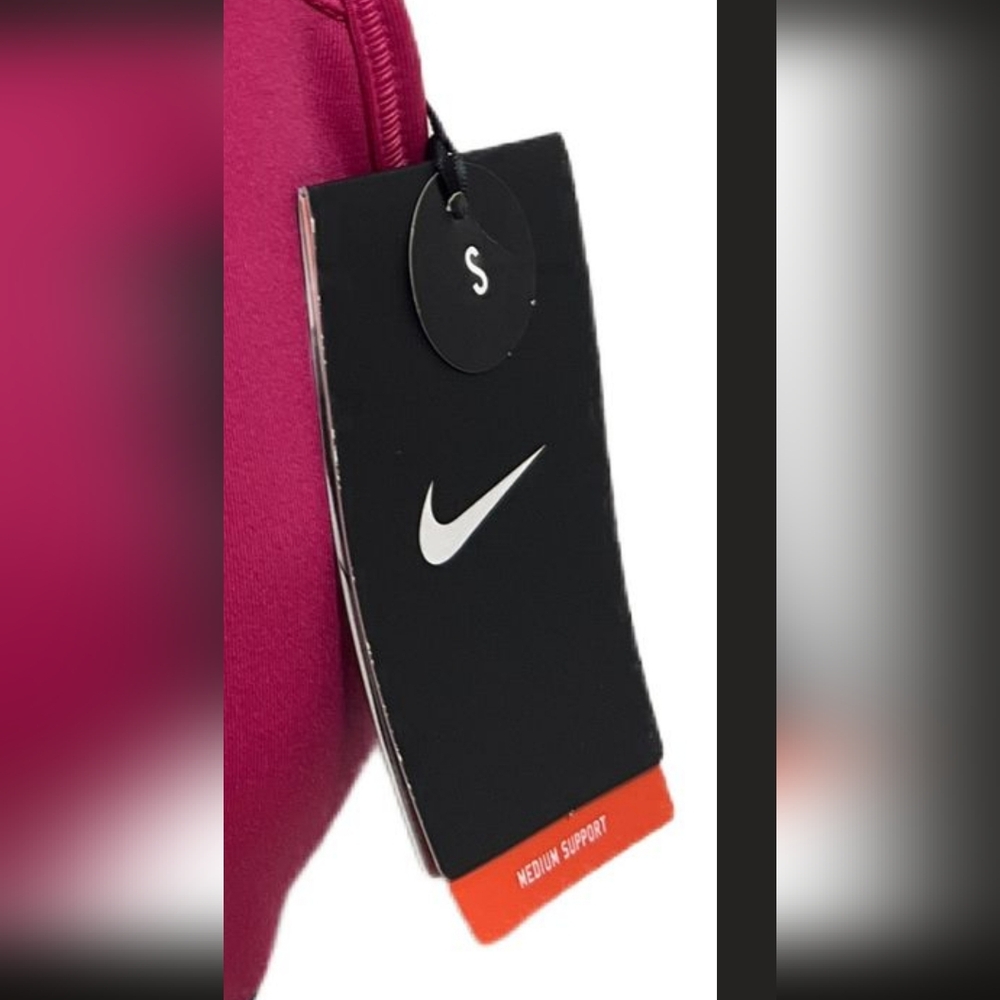 #371 Nike Pro NWT Dri-Fit Medium Support Sports Bra Pink&Black - Picture 3 of 3